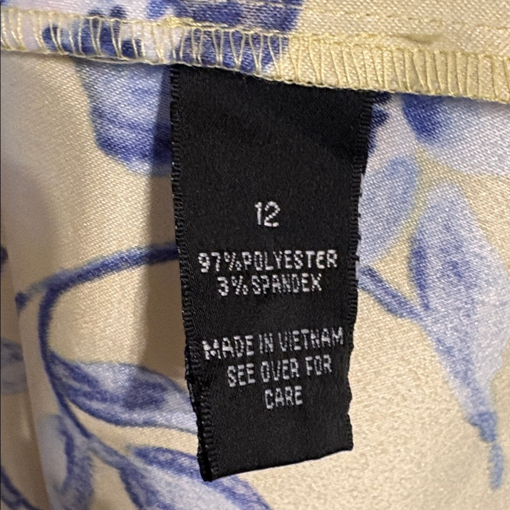 AGB y2K inspired Yellow and Blue Floral Dress Size 12. - Picture 4 of 7